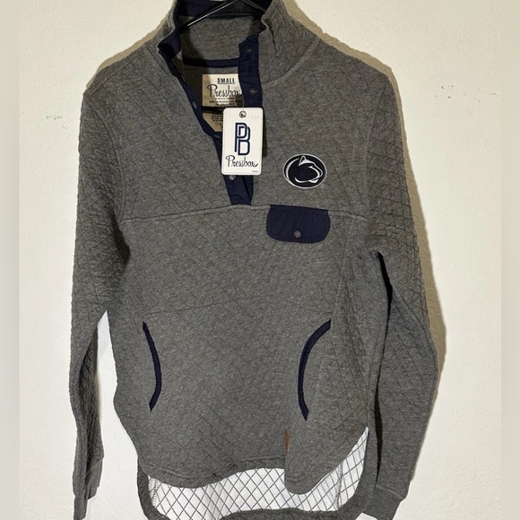 Women’s Small Penn State Nittany Lions PRESSBOX Quilted 1/4 Snap Jacket NWT - Picture 1 of 4